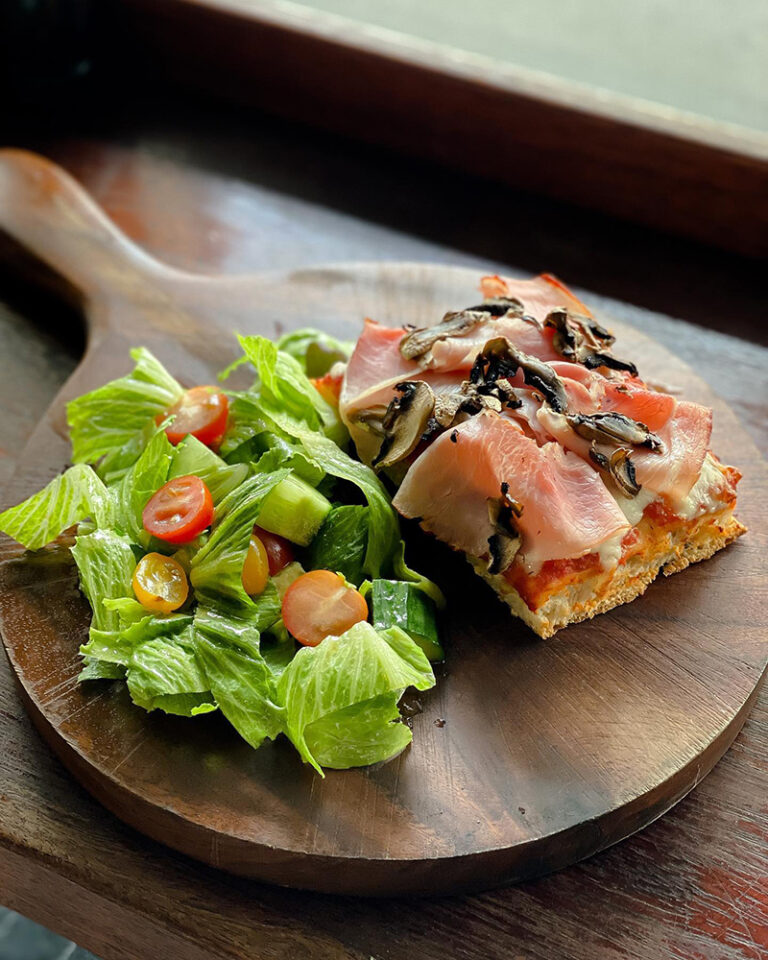 Darlin Acacia Pizza board in restaurant