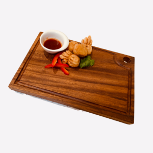 Medium Rectangle Board with groove and corner handle