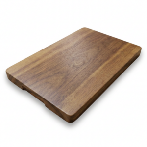 Rectangle acacia wood serving board 450 × 340mm with handle grips